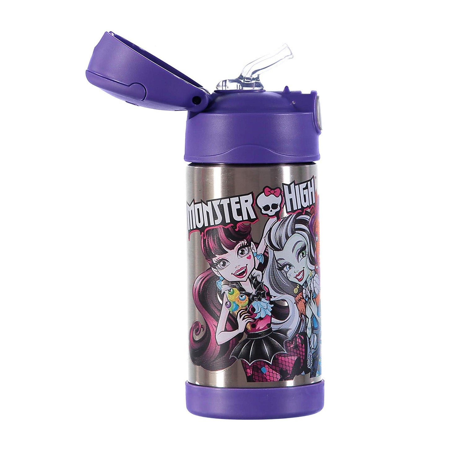Thermos Funtainer 12 oz Straw Bottle Minnie Mouse